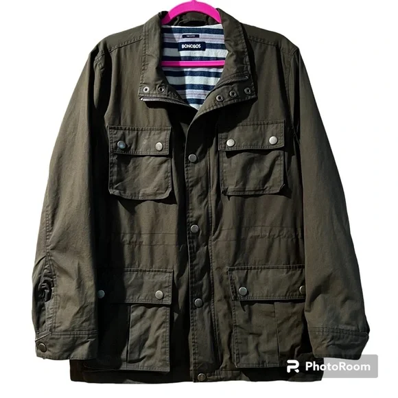Bonobos Jackets Coats Bonobos Mens Olive Green Jacket The